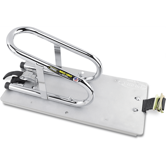 PINGEL E - TRACK 3.5 WHEEL CHOCK FL/MOUNT - Driven Powersports Inc.WC35EF