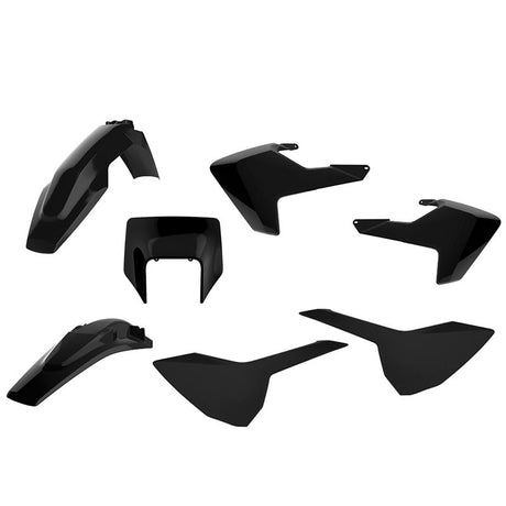 POLISPORT COMPLETE SET HUSQVARNA ENDURO (BLACK) (90895) - Driven Powersports Inc.9089590895