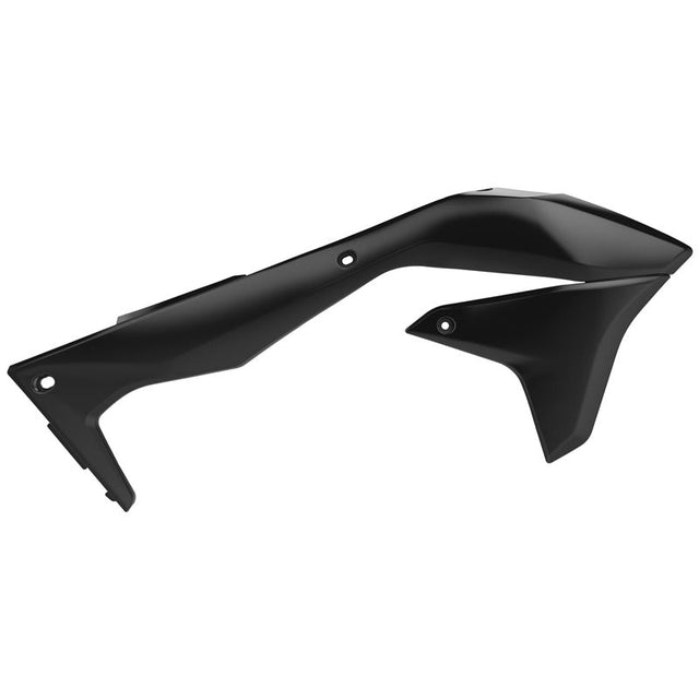 POLISPORT RADIATOR SCOOPS KAWASAKI (BLACK) (8418300003) - Driven Powersports Inc.56044150767498418300003