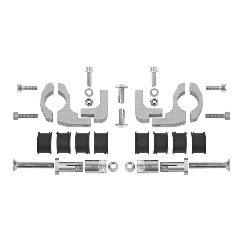 POLISPORT UNIVERSAL MOUNTING KIT FOR TOUQUET/SHIELD/BAJA HAND GUARDS SILVER (8306800001) - Driven Powersports Inc.56044150618828306800001