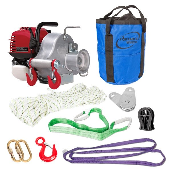 PortableWinch GX35 Gas - Powered Winch With Accessories - DRIVEN Canada's Powersports 690581023668PCW3000-A