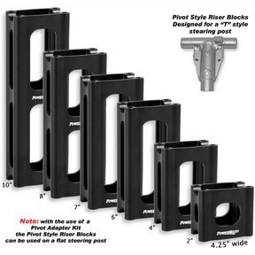 POWERMADD/COBRA PIVOT RISER BLOCK 6" ARCTIC CAT/YAMAHA - Driven Powersports Inc.61256945530845530