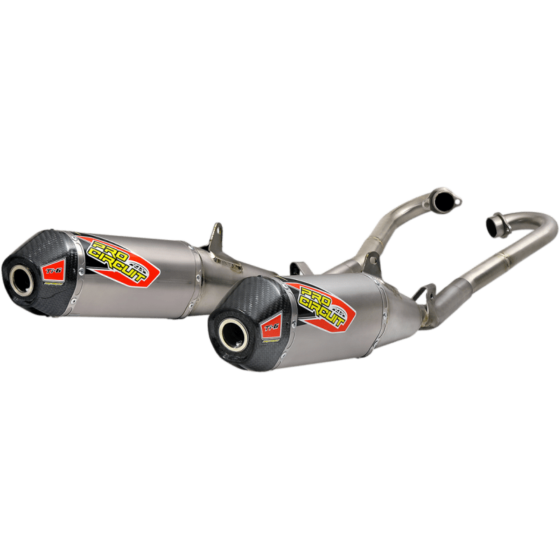 PRO CIRCUIT 18 - 19 CRF250R TI - 6 DUAL FS TI/CF TIP - Driven Powersports Inc.0311825F2