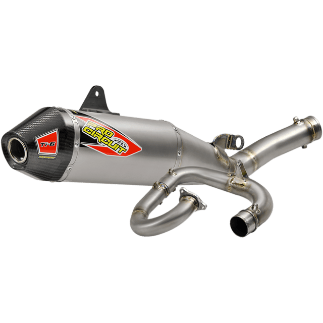 PRO CIRCUIT 18 - 19 YZ450F TI - 6 FS W/CF END CAP - Driven Powersports Inc.0331845F