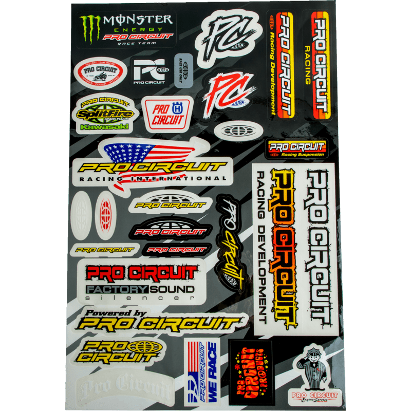 Pro Circuit Decal Sheet Deluxe - DRIVEN Canada's Powersports DC22DLX
