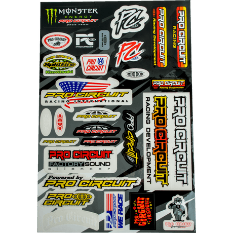 Pro Circuit Decal Sheet Deluxe - DRIVEN Canada's Powersports DC22DLX