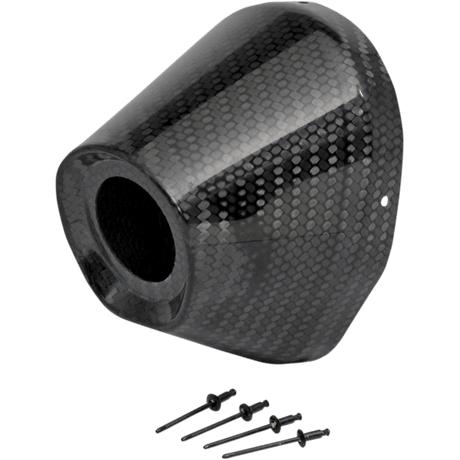 PRO CIRCUIT REPL 2012 CARBON END CAP 4.5" - 1 - 1/2 - Driven Powersports Inc.PC4022 - 0003