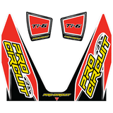 PRO CIRCUIT Ti-6 WRAP AND E/C DECAL (YZ250F) Front - Driven Powersports