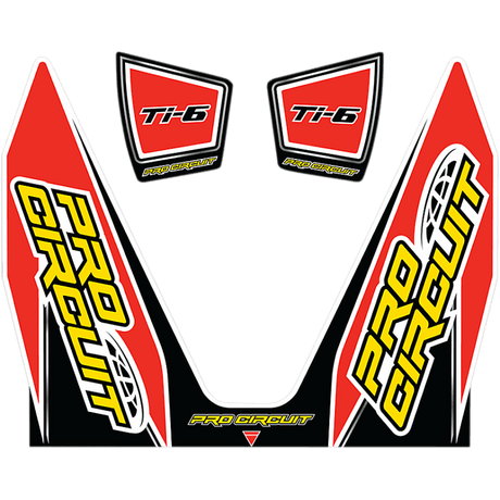 PRO CIRCUIT Ti-6 WRAP AND E/C DECAL (YZ250F) Front - Driven Powersports