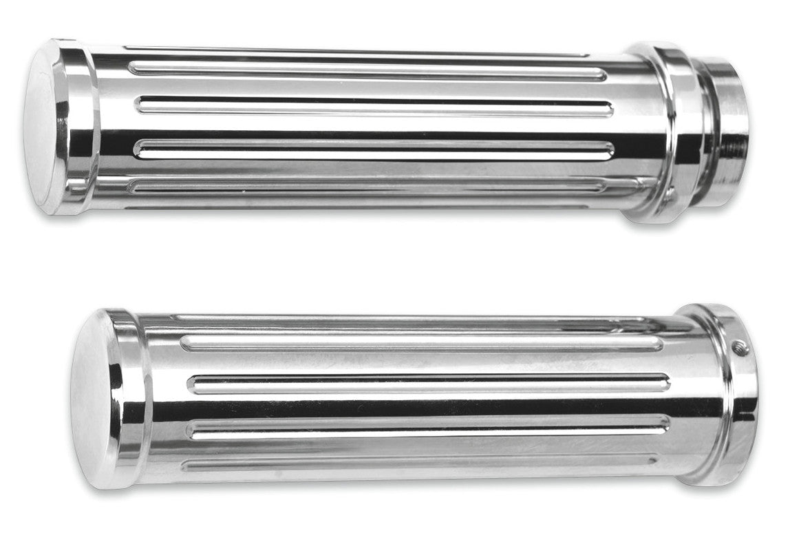 PRO - ONE PERF.MFG. BALL MILLED BILLET GRIPS CHROME (500560) - DRIVEN Canada's Powersports 500560