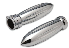 PRO - ONE PERF.MFG. CHOPPER STYLE BILLET GRIPS CHROME (501320) - DRIVEN Canada's Powersports 501320