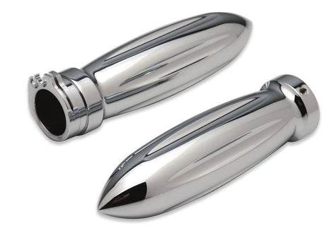 PRO - ONE PERF.MFG. CHOPPER STYLE BILLET GRIPS CHROME (501320) - DRIVEN Canada's Powersports 501320