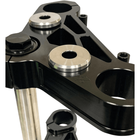 PRO - ONE PERF.MFG. HANDLEBAR RISER DAMPER KIT, WITH RAW BILLET ALUMCAPS, (103070RAW) - DRIVEN Canada's Powersports 103070RAW