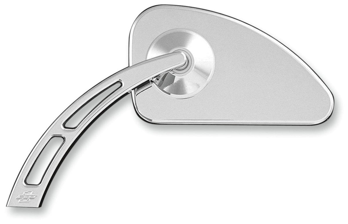 PRO - ONE PERF.MFG. MIRROR TEAR DROP CUTOUT STEM SMTH CHR L (102510) - DRIVEN Canada's Powersports 102510
