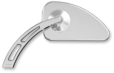 PRO - ONE PERF.MFG. MIRROR TEAR DROP CUTOUT STEM SMTH CHR L (102510) - DRIVEN Canada's Powersports 102510