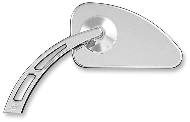 PRO - ONE PERF.MFG. MIRROR TEAR DROP CUTOUT STEM SMTH CHR L (102510) - DRIVEN Canada's Powersports 102510