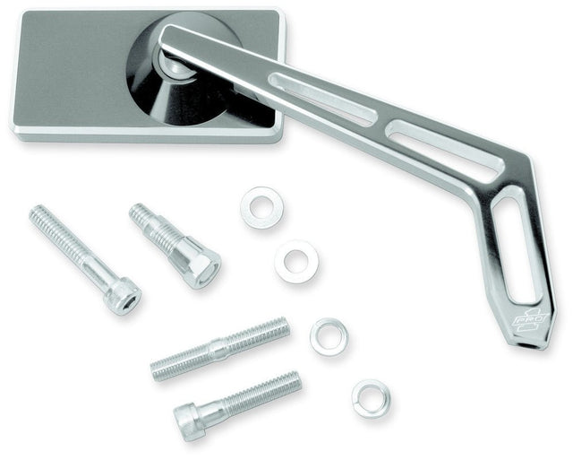 PRO - ONE PERF.MFG. MIRROR WW CUTOUT STEM RECT SMTH BLKANO R (102470B) - DRIVEN Canada's Powersports 102470B