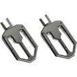 PRO - ONE PERF.MFG. MOTO V2, BILLET FOOT PEGS, CHROME, M8 SOFTAIL (500752) - DRIVEN Canada's Powersports 500752