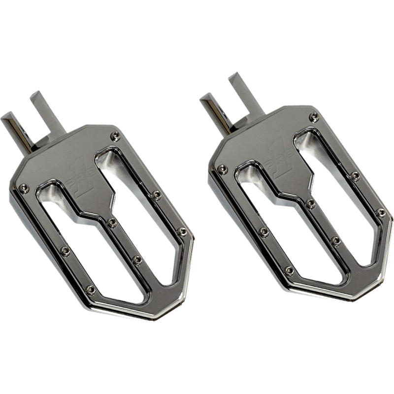 PRO - ONE PERF.MFG. MOTO V2, BILLET FOOT PEGS, CHROME, M8 SOFTAIL (500752) - DRIVEN Canada's Powersports 500752