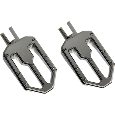 PRO - ONE PERF.MFG. MOTO V2, BILLET FOOT PEGS, CHROME, M8 SOFTAIL (500752) - DRIVEN Canada's Powersports 500752