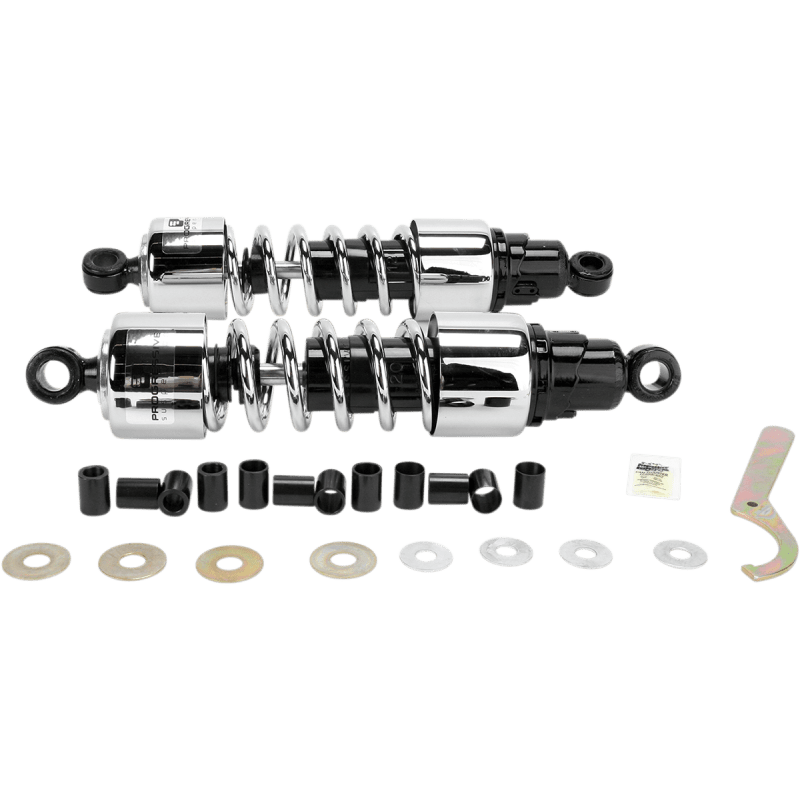 PROGRESSIVE SUSPENSION SHOCKS 412 CRUISER SERIES CHROME 13" STANDARD/HEAVY (412 - 4213C) - DRIVEN Canada's Powersports 412 - 4213C