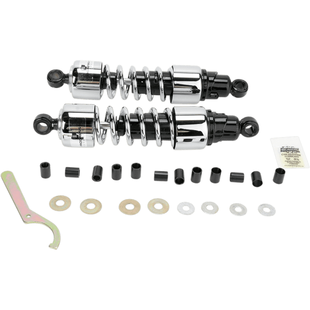PROGRESSIVE SUSPENSION SHOCKS 412 CRUISER SERIES CHROME 13" STANDARD/HEAVY (412 - 4221C) - DRIVEN Canada's Powersports 412 - 4221C