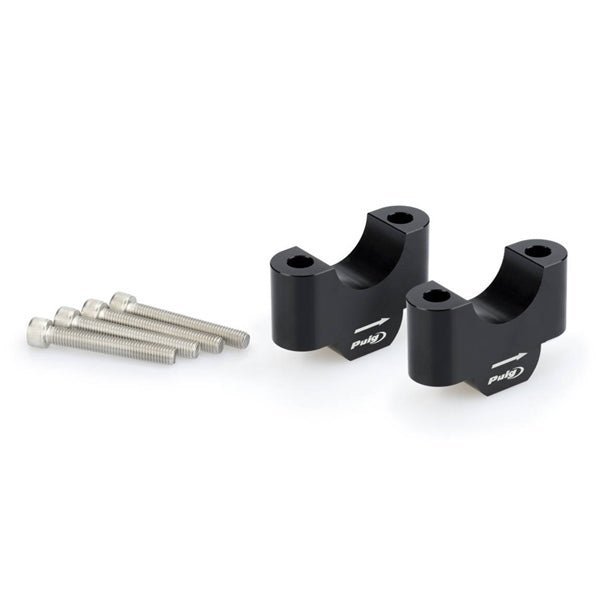 Puig 32mm Handlebar Risers, 30mm High, Silver - DRIVEN Canada's Powersports 843552932251720309N
