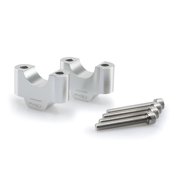 Puig 32mm Handlebar Risers, 30mm High, Silver - DRIVEN Canada's Powersports 843552932250020309P