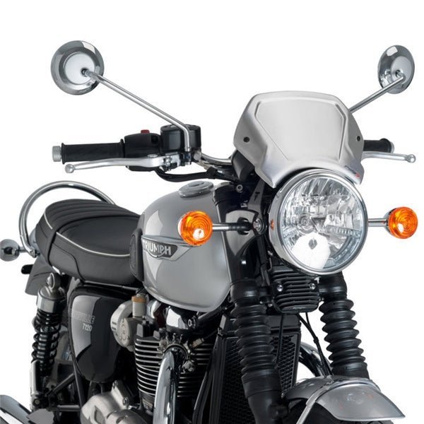Puig Aluminium FR Plate TRI T100/T120 Silver - DRIVEN Canada's Powersports 8.43553E+129808P