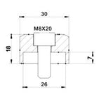 PUIG HI - TECH IV MIROR ADAPTER - Driven Powersports Inc.84365637378559584N