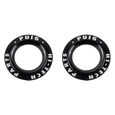 PUIG KIT RINGS ANODIZED FRONT FORK PROTECTOR BLACK - Driven Powersports Inc.843552930614220025N