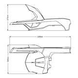 Puig Rear Fender With Aluminum Support - DRIVEN Canada's Powersports 843552932984420544C