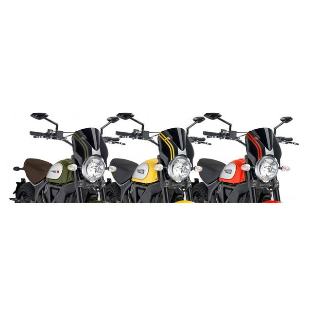 PUIG RETROVISION WINDSCEEN SCRAMBLER DARK SMOKE - DRIVEN Canada's Powersports 76520000007077652F