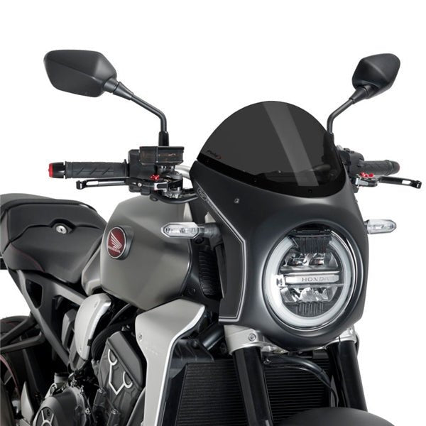 PUIG SEMIFAIRING BLACK (HONDA) CB1000R NEO SPORTS DARK (3133F) - DRIVEN Canada's Powersports 84355293073923133F