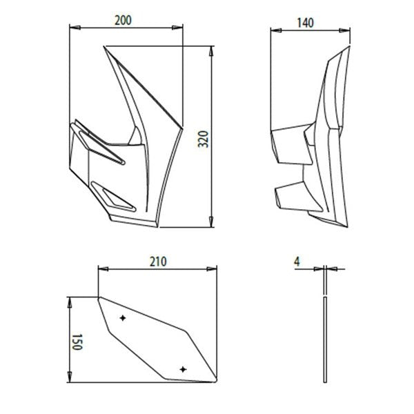 PUIG SIDE SPOILER DOWNFORCE - DRIVEN Canada's Powersports 84355293217873882V