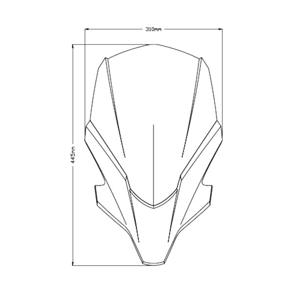 PUIG WINDSHIELD NG TOURING YAM DSMK (20619F) - Driven Powersports Inc.843552932942420619F