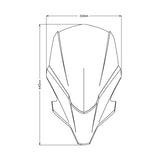 PUIG WINDSHIELD NG TOURING YAM DSMK (20619F) - Driven Powersports Inc.843552932942420619F