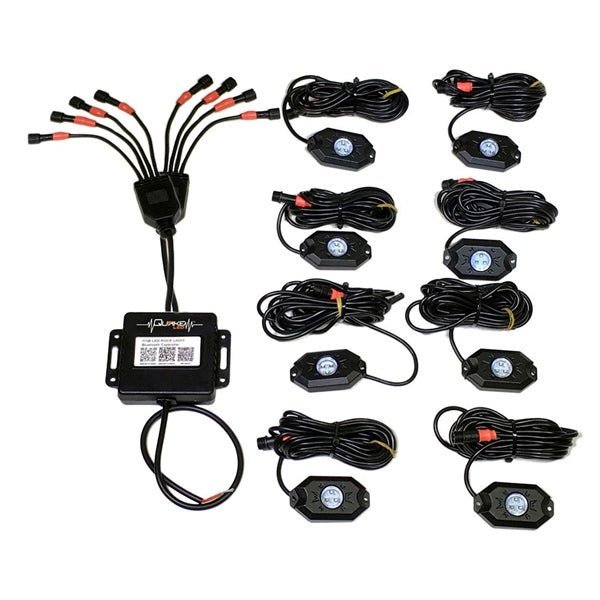 Quake LED RGB Accent Rock Lights With Quad - Lock Controller - DRIVEN Canada's Powersports 779420717682QTL767