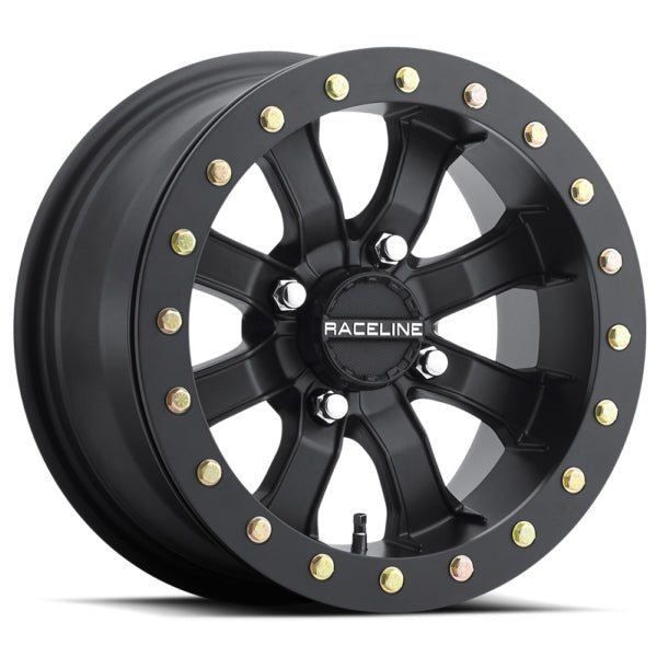 RACELINE WHEELS 14X7 4/110 A71B - BK MAMBA BLOCK MAT - DRIVEN Canada's Powersports 682108193855A71B - 47011 - 52