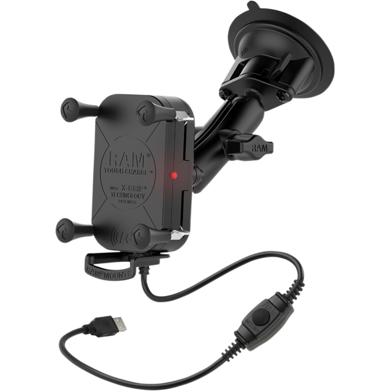 RAM MOUNTS KIT TOUGHCHRG XGRIP SUCT (RAM - B - 166 - UN12W) - DRIVEN Canada's Powersports 793442009341RAM - B - 166 - UN12W