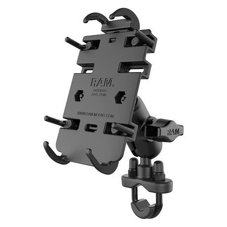 RAM MOUNTS QUICK - GRIP PHONE HOLDER WITH SHORT ARM - Driven Powersports Inc.793442008955RAM - B - 149Z - A - PD3