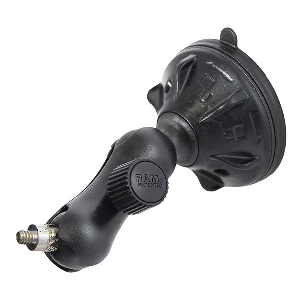 RAM Mounts RAM Twist - Lock Low Profile Suction Mount With 1/4"20 Stud (RAP - B - 166 - 1 - 237U) - DRIVEN Canada's Powersports RAP-B-166-1-237U