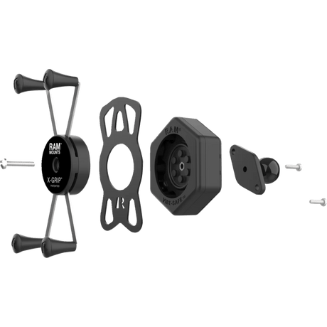 RAM Mounts RAM X - Grip Large Phone Holder With Ball & Vibe - Safe Adapter (RAM - HOL - UN10B - 462) - DRIVEN Canada's Powersports RAM-HOL-UN10B-462