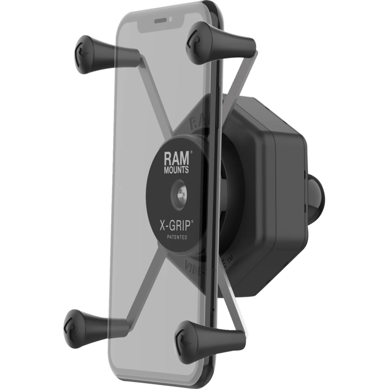 RAM Mounts RAM X - Grip Large Phone Holder With Ball & Vibe - Safe Adapter (RAM - HOL - UN10B - 462) - DRIVEN Canada's Powersports RAM-HOL-UN10B-462