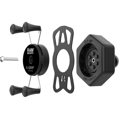 RAM Mounts RAM X - Grip Phone Holder With Ball & Vibe - Safe Adapter (RAM - HOL - UN7B - 462) - DRIVEN Canada's Powersports RAM-HOL-UN7B-462