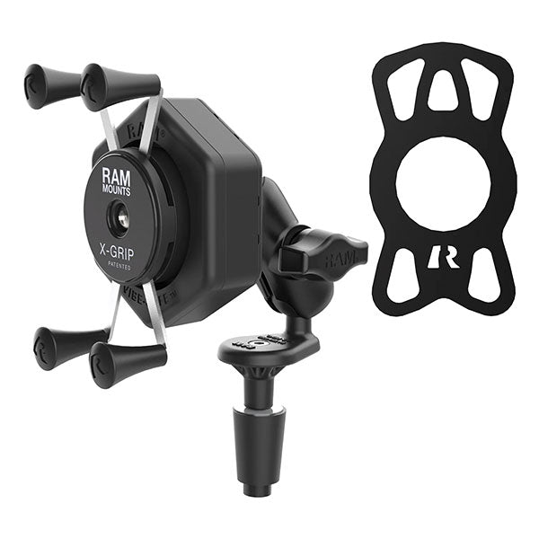RAM Mounts RAM X - Grip Phone Mount With Vibe - Safe & Fork Stem Base (RAM - B - 176 - A - UN7 - 462) - DRIVEN Canada's Powersports RAM-B-176-A-UN7-462