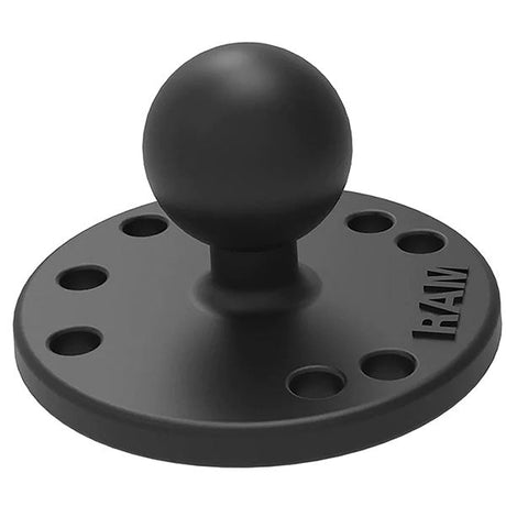 RAM MOUNTS ROUND PLATE WITH BALL (RAM - B - 202) - DRIVEN Canada's Powersports 793442102028RAM - B - 202