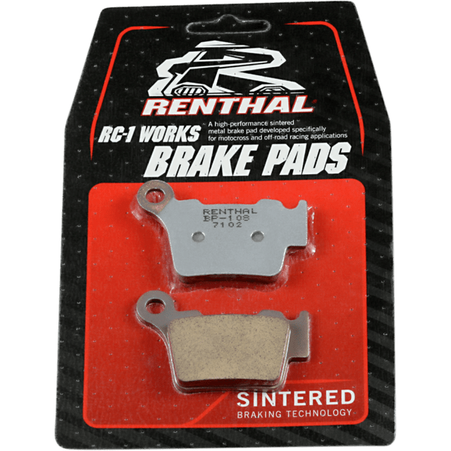 RENTHAL BP - 108 RC - 1 WORKS BRAKE PAD SET MX RENTHAL - Driven Powersports Inc.765442095181BP - 108