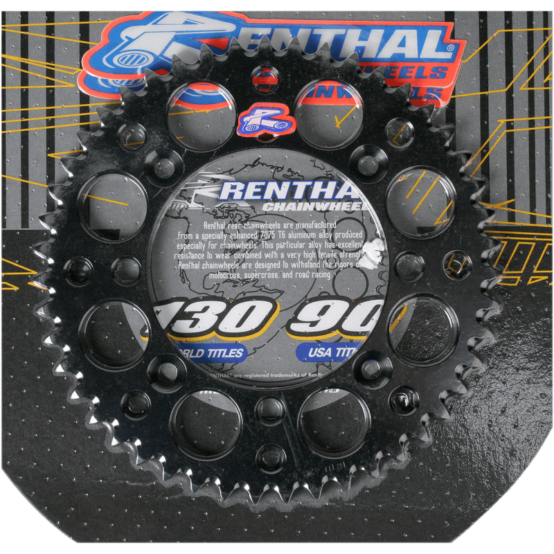 RENTHAL SPROCKET 121U-428-50GP Black Front - Driven Powersports