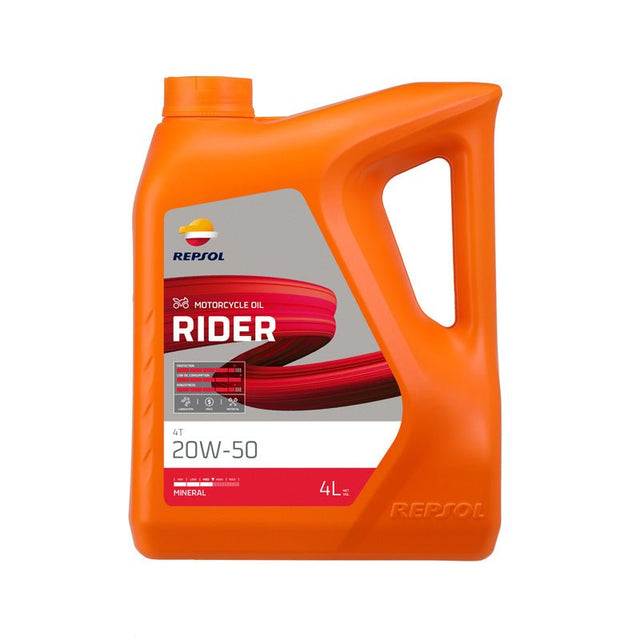 REPSOL MINERAL 4T ENGINE OIL RIDER 20W50 (4L) (RPP2130TGB) - Driven Powersports Inc.8410921053825RPP2130TGB